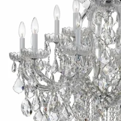 Crystorama Maria Theresa 35"W Chrome 19-Light Crystal Chandelier 8 Crystorama Maria Theresa 35"W Chrome 19-Light Crystal Chandelier -Outlet The Radiantix Store crystorama maria theresa 35 inchw chrome 19 light crystal chandelier 80n09views1