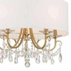 Crystorama Othello 24" 5-Light Vibrant Gold Luxe Crystal Chandelier -Outlet The Radiantix Store crystorama othello 24 inch 5 light vibrant gold luxe crystal chandelier 478e3views1