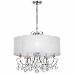 Crystorama Othello 24"W Chrome 5-Light Crystal Chandelier -Outlet The Radiantix Store crystorama othello 24 inchw chrome 5 light crystal chandelier 20a42views1