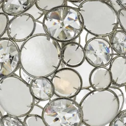 Crystorama Palla 13" Wide Antique Silver Orb Pendant Light 9 Crystorama Palla 13" Wide Antique Silver Orb Pendant Light -Outlet The Radiantix Store crystorama palla 13 inch wide antique silver orb pendant light v2030views1