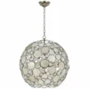 Crystorama Palla 22" Wide Antique Silver Orb Pendant Light -Outlet The Radiantix Store crystorama palla 22 inch wide antique silver orb pendant light v2028