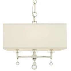 Crystorama Paxton 16"W Polished Nickel 4-Light Chandelier -Outlet The Radiantix Store crystorama paxton 16 inchw polished nickel 4 light chandelier 40m60views1