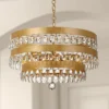 Crystorama Perla 21 3/4"W Antique Gold Crystal Chandelier -Outlet The Radiantix Store crystorama perla 21 and three quarter inchw antique gold crystal chandelier 20a39cropped
