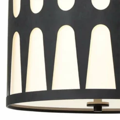 Crystorama Royston 17" Wide Black Drum Pendant Light -Outlet The Radiantix Store crystorama royston 17 inch wide black drum pendant light 182n1views1