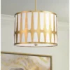 Crystorama Royston 24" Wide Antique Gold Drum Pendant Light -Outlet The Radiantix Store crystorama royston 24 inch wide antique gold drum pendant light 186n1cropped