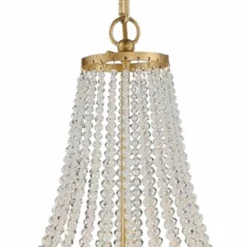 Crystorama Rylee 14" Wide Antique Gold And Glass Chandelier -Outlet The Radiantix Store crystorama rylee 14 inch wide antique gold and glass chandelier 99w99views2
