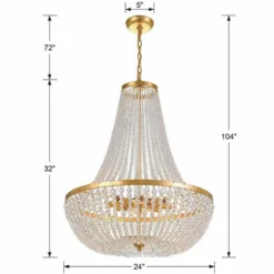 Crystorama Rylee 24 3/4" Wide Antique Gold 8-Light Crystal Chandelier -Outlet The Radiantix Store crystorama rylee 24 and three quarter inch wide antique gold 8 light crystal chandelier 884n0views3