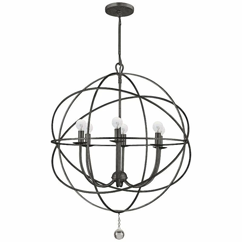 Crystorama Solaris English Bronze 28" Wide Pendant Light 4 Crystorama Solaris English Bronze 28" Wide Pendant Light - Image 2
