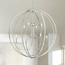 Crystorama Sylvan 40"W Polished Nickel 8-Light Chandelier