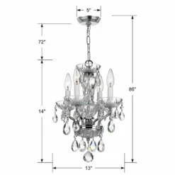Crystorama Traditional Crystal 11"W Chrome Mini Chandelier 11 Crystorama Traditional Crystal 11"W Chrome Mini Chandelier -Outlet The Radiantix Store crystorama traditional crystal 11 inchw chrome mini chandelier 6r544views3