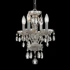 Crystorama Traditional Crystal 11"W White Mini Chandelier