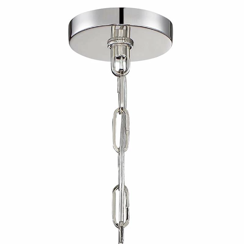 Crystorama Westwood 16" Wide Polished Nickel Chandelier 7 Crystorama Westwood 16" Wide Polished Nickel Chandelier - Image 5