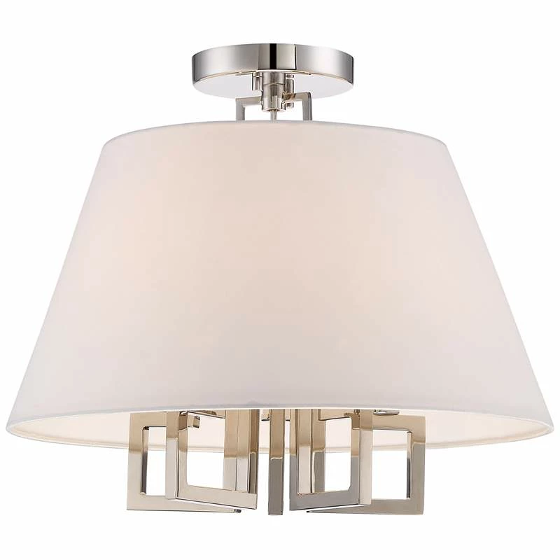 Crystorama Westwood 16" Wide Polished Nickel Chandelier 8 Crystorama Westwood 16" Wide Polished Nickel Chandelier - Image 6