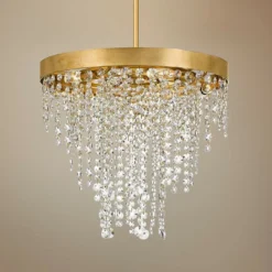 Crystorama Winham 20"W Antique Gold And Crystal Chandelier