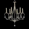 Currey And Company 27" Wide Silver Leaf Crystal Chandelier -Outlet The Radiantix Store currey and company 27 inch wide silver leaf crystal chandelier y1393cropped