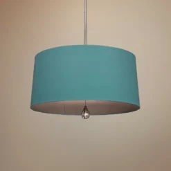 Custis Collection 25 1/2" Wide Mayo Teal Pendant