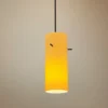 Cylinder 4" Wide Amber Glass LED Mini Pendant -Outlet The Radiantix Store cylinder 4 inch wide amber glass led mini pendant 12m27cropped
