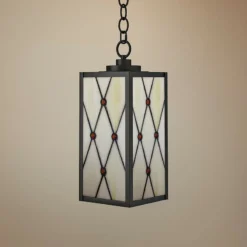 Dale Tiffany Ory 5"W Oil Rubbed Bronze Outdoor Mini Pendant