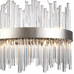 Dallas 20" Wide Chrome And Crystal Chandelier -Outlet The Radiantix Store dallas 20 inch wide chrome and crystal chandelier 39v01views1