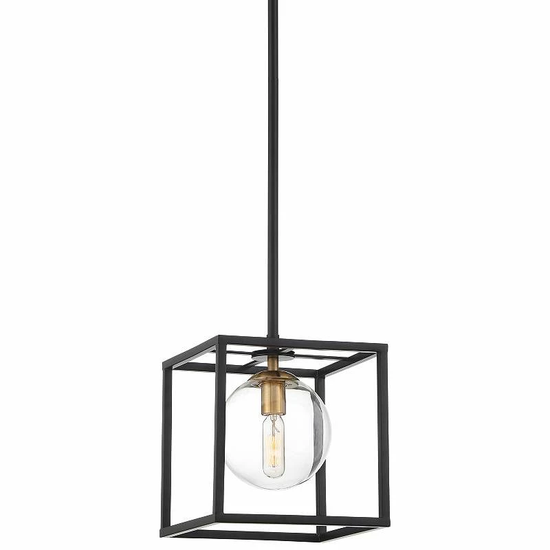 Delaney 8" Wide Black Open Square Mini Pendant Light 4 Delaney 8" Wide Black Open Square Mini Pendant Light - Image 2