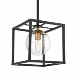 Delaney 8" Wide Black Open Square Mini Pendant Light 10 Delaney 8" Wide Black Open Square Mini Pendant Light -Outlet The Radiantix Store delaney 8 inch wide black open square mini pendant light 64t29views1