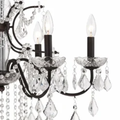 DeMallo 26" Wide Dark Bronze 6-Light Traditional Crystal Chandelier 10 DeMallo 26" Wide Dark Bronze 6-Light Traditional Crystal Chandelier -Outlet The Radiantix Store demallo 26 inch wide dark bronze 6 light traditional crystal chandelier 4f449views1