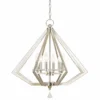 Diamond 25" Wide Polished Nickel 6-Light Chandelier 2 Diamond 25" Wide Polished Nickel 6-Light Chandelier -Outlet The Radiantix Store diamond 25 inch wide polished nickel 6 light chandelier 55j27