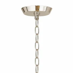 Diamond 25" Wide Polished Nickel 6-Light Chandelier -Outlet The Radiantix Store diamond 25 inch wide polished nickel 6 light chandelier 55j27views2