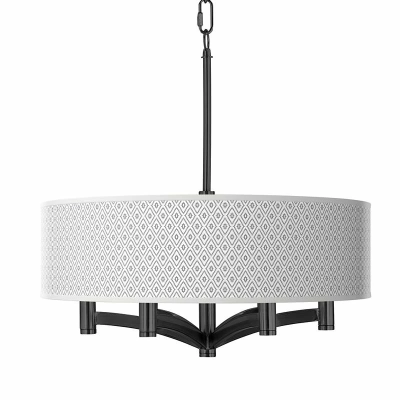 Diamonds Ava 6-Light Black Pendant Chandelier 3 Diamonds Ava 6-Light Black Pendant Chandelier