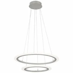 Discovery 23 3/4" Wide Silver 2-Tier LED Pendant Light