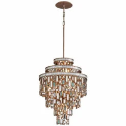 Dolcetti Silver 18" Wide Corbett Pendant Light -Outlet The Radiantix Store dolcetti silver 18 inch wide corbett pendant light u8273views1