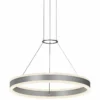 Double Corona™ 23 3/4"W Aluminum 2-Light LED Pendant -Outlet The Radiantix Store double corona 23 and three quarter inchw aluminum 2 light led pendant 53x64