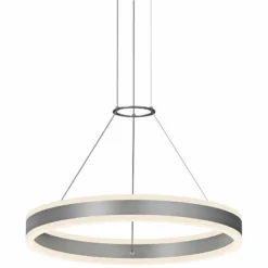 Double Corona™ 23 3/4"W Aluminum 2-Light LED Pendant