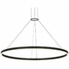 Double Corona 60" Wide Satin Black 2-Light LED Pendant 1 Double Corona 60" Wide Satin Black 2-Light LED Pendant -Outlet The Radiantix Store double corona 60 inch wide satin black 2 light led pendant 53y22