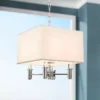 DuPont 14" Wide Chrome Convertible Square Pendant Light -Outlet The Radiantix Store dupont 14 inch wide chrome convertible square pendant light 13k61cropped