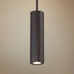 DweLED Caliber 10" High Bronze LED Outdoor Pendant Light