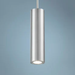 DweLED Caliber 10" High Brushed Aluminum LED Outdoor Pendant