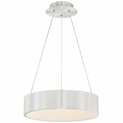 DweLED Corso 18" Wide Brushed Aluminum LED Pendant Light -Outlet The Radiantix Store dweled corso 18 inch wide brushed aluminum led pendant light 39j87