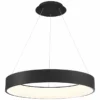 DweLED Corso 32" Wide LED Black Ring Pendant Chandelier -Outlet The Radiantix Store dweled corso 32 inch wide led black ring pendant chandelier 61w69