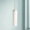 DweLED Elementum 4 1/2" Wide Satin Nickel LED Mini Pendant -Outlet The Radiantix Store dweled elementum 4 and one half inch wide satin nickel led mini pendant 39g21cropped