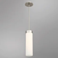 DweLED Elementum 4 1/2" Wide Satin Nickel LED Mini Pendant -Outlet The Radiantix Store dweled elementum 4 and one half inch wide satin nickel led mini pendant 39g21views2