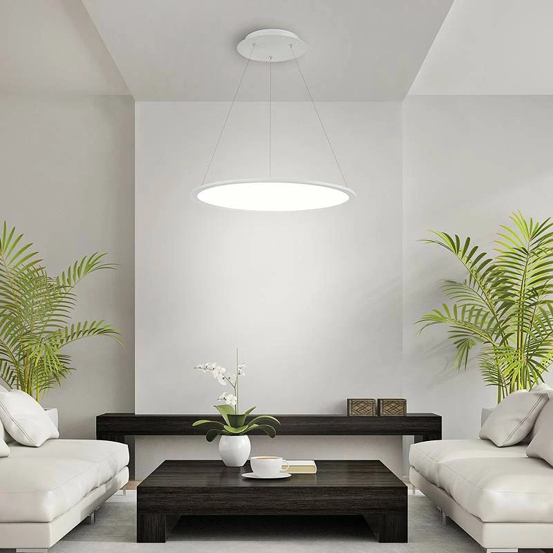 DweLED Illusion 35" Wide Titanium LED Pendant Light 7 DweLED Illusion 35" Wide Titanium LED Pendant Light - Image 5