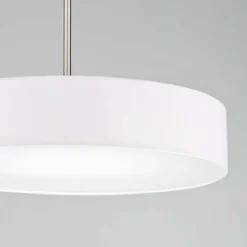 DweLED Manhattan 20" Wide Brushed Nickel LED Pendant Light -Outlet The Radiantix Store dweled manhattan 20 inch wide brushed nickel led pendant light 39k60views1