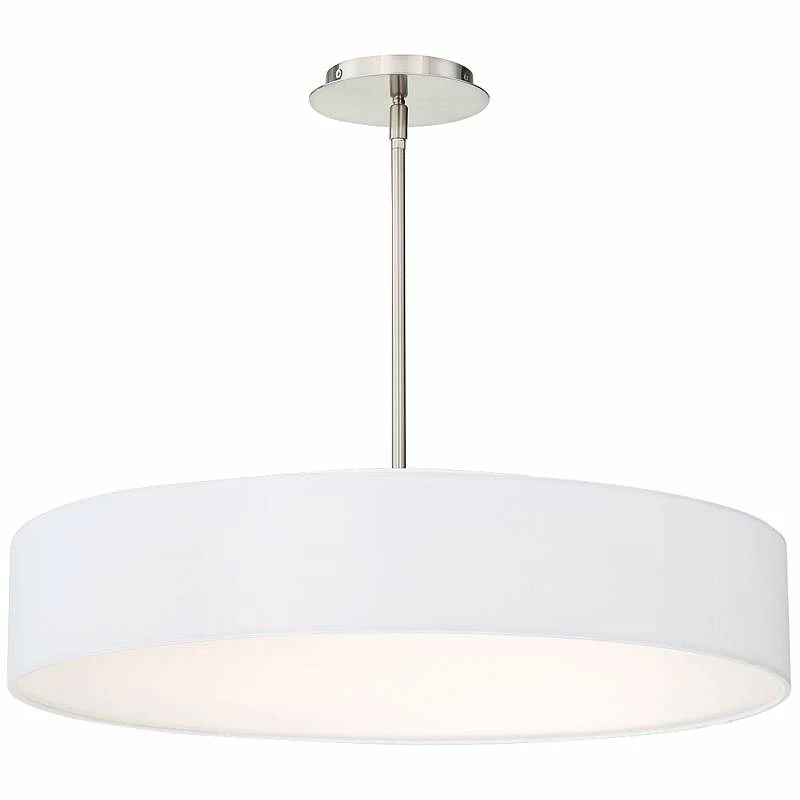 DweLED Manhattan 26" Wide Brushed Nickel LED Pendant Light 4 DweLED Manhattan 26" Wide Brushed Nickel LED Pendant Light - Image 2