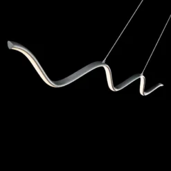 DweLED Morae 44" Wide Nickel Modern Wave Linear Pendant 13 DweLED Morae 44" Wide Nickel Modern Wave Linear Pendant -Outlet The Radiantix Store dweled morae 44 inch wide nickel modern wave linear pendant 214n3views3