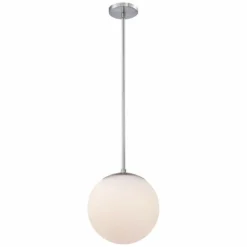 DweLED Niveous 10" Wide Brushed Nickel LED Mini Pendant