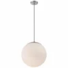 DweLED Niveous 13 3/4" Wide Brushed Nickel LED Pendant Light -Outlet The Radiantix Store dweled niveous 13 and three quarter inch wide brushed nickel led pendant light 1t423