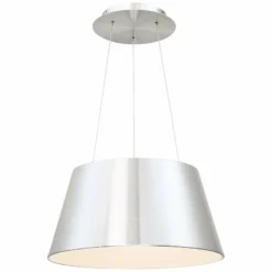 DweLED Vida 18" Wide Brushed Aluminum LED Pendant Light