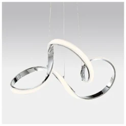 DweLED Vornado 23" Wide Chrome LED Pendant Light -Outlet The Radiantix Store dweled vornado 23 inch wide chrome led pendant light 39k41views1