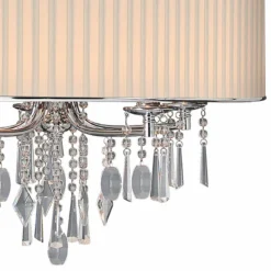 Golden Lighting Echelon 26 1/4" Wide Chrome And Crystal Shaded Chandelier -Outlet The Radiantix Store echelon 26 and one quarter inch wide chrome and crystal shaded chandelier 33r57views1